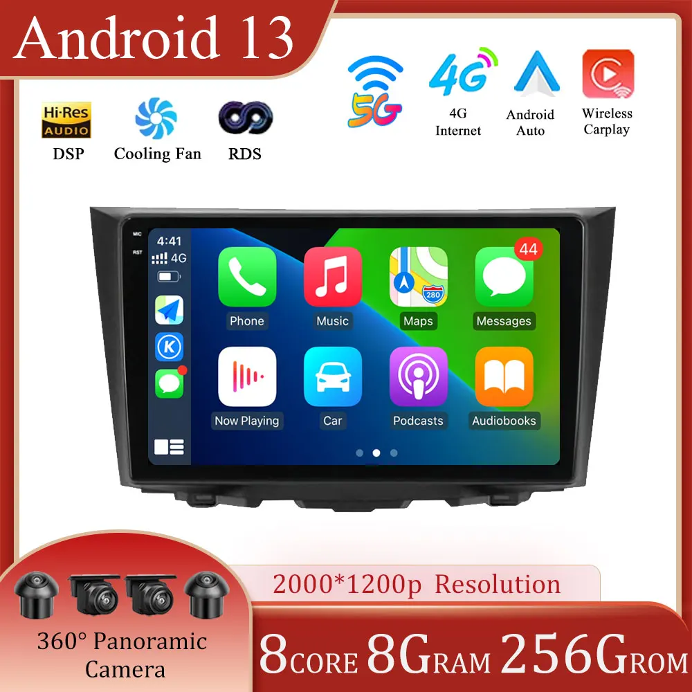 Для Suzuki Kizashi 2009-2015 Android 13 Автомобильный Радио Мультимедийный Видеоплеер Навигация GPS 4G WIFI 9-дюймовый QLED-экран